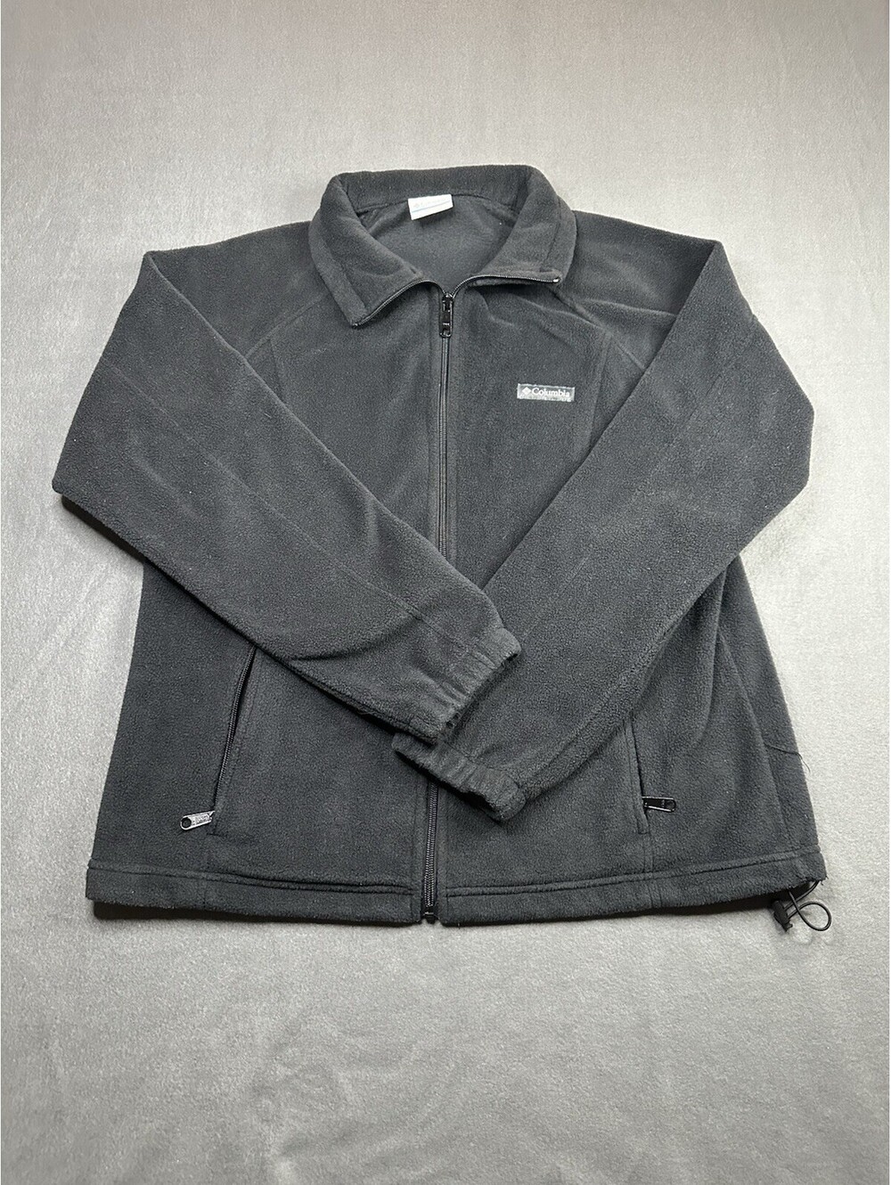 Columbia Benton Springs Full Zip Fleece Jacket Womens XLarge Charcoal Gray